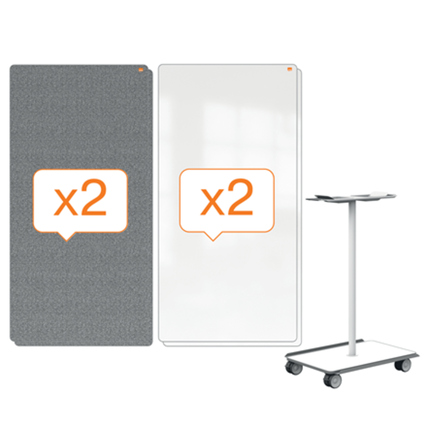Nobo® Multifunktionstafel Move & Meet Vollsystem Produktbild pa_produktabbildung_1 XL