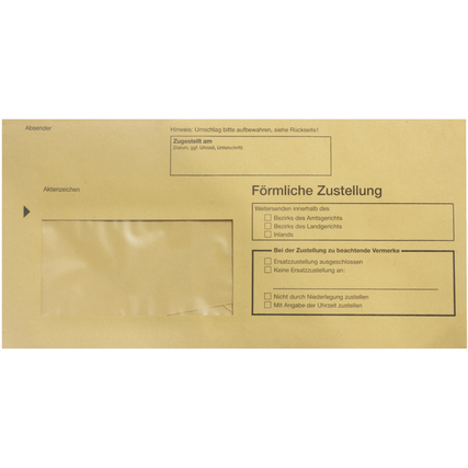 RNK Verlag Zustellungsumschlag DIN lang mit Fenster Produktbild pa_produktabbildung_2 XL