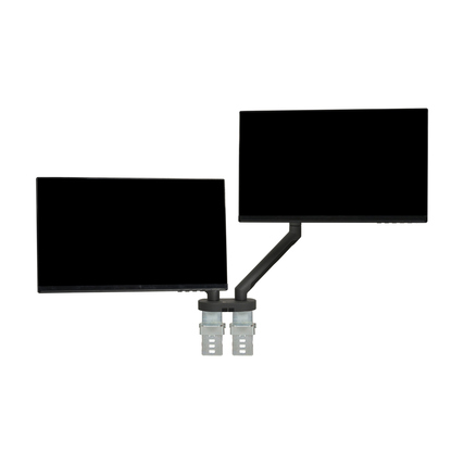 BakkerElkhuizen Monitorschwenkarm BE Flexible Dual dunkelgrau/schwarz Produktbild pa_ohnedeko_2 XL
