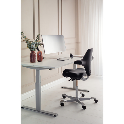 BakkerElkhuizen Monitorschwenkarm BE Flexible Single dunkelgrau/schwarz Produktbild pa_ohnedeko_3 XL