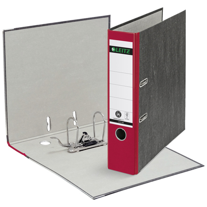 Leitz Ordner Wolkenmarmor DIN A4 1080 80 mm rot Produktbild pa_produktabbildung_2 XL