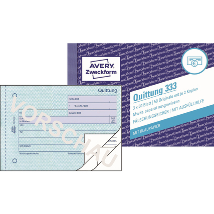 Avery Zweckform Quittung Produktbild pa_produktabbildung_1 XL