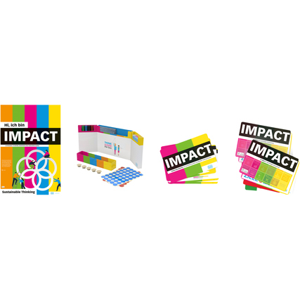Playroom Starterset IMPACT FLIP mit Flipchart und mehreren Karten in bunten Farben.