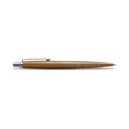Kugelschreiber in Satin-Bronze mit lasergraviertem Design und Clip.