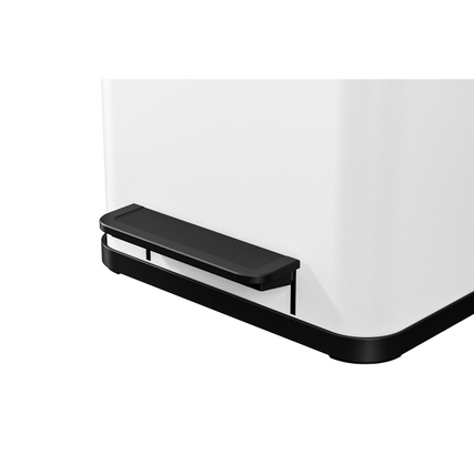 Hailo Tretabfalleimer Öko duo Plus M Stahlblech weiß Produktbild pa_produktabbildung_3 XL