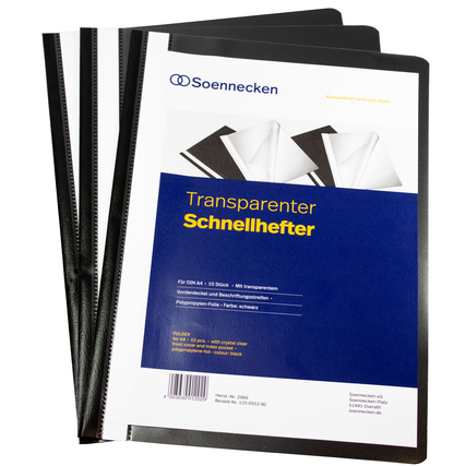 Soennecken Schnellhefter DIN A4 10 St./Pack. schwarz Produktbild pa_produktabbildung_1 XL