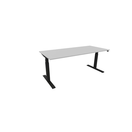 NowyStyl Schreibtisch eModel 3.0 1.800 x 650-1.310 x 800 mm (B x H x T) schwarz platinum Produktbild pa_produktabbildung_1 XL