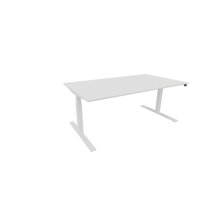 NowyStyl Schreibtisch eModel 3.0 1.800 x 650-1.310 x 1.000 mm (B x H x T) weiß weiß Produktbild pa_produktabbildung_1 XL