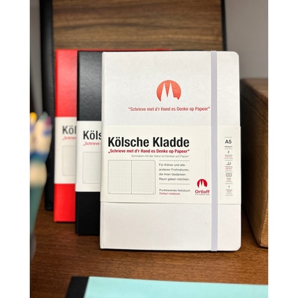 Notizbuch Ortloffs Kölsche Kladde DIN A5 punktkariert (dotted) weiß Produktbild pa_stellvertreter_2 XL