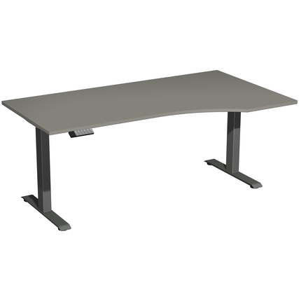 Geramöbel Schreibtisch Elevate Basic onyx anthrazit Freiform rechts Produktbild pa_produktabbildung_1 XL