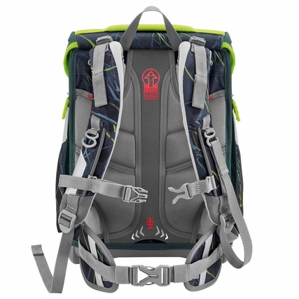 Rückansicht des Step by Step Schulranzens mit verstellbaren Gurten und ergonomischem Design.