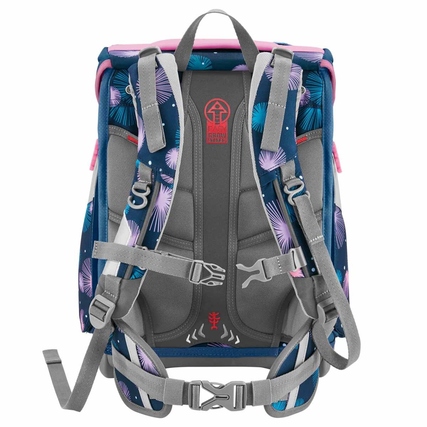 Rückansicht des Step by Step Schulranzens SPACE mit verstellbaren Gurten und ergonomischem Design.