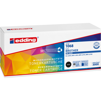 edding Toner Kompatibel mit Brother TN-2420 schwarz Produktbild pa_produktabbildung_1 XL