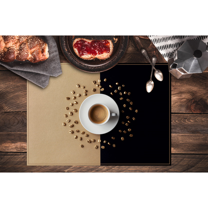Showdown® Displays Tischset 45 x 32 cm (B x L) Kaffeetasse braun/schwarz Produktbild pa_ohnedeko_3 XL