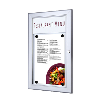Showdown® Displays Schaukasten Outdoor 1 x DIN A4 silber Produktbild pa_anwendungsbeispiel_1 XL