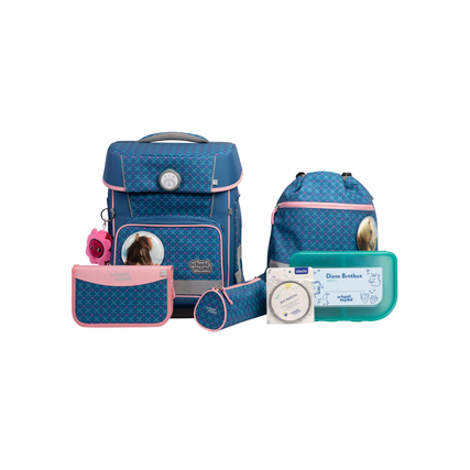 school mood Schulranzen Champion Maxx Pro 30 x 40 x 23 cm (B x H x T) 22l Magnetverschluss Gewicht: 1.165g Polyester mehrfarbig Mila (Pferd)