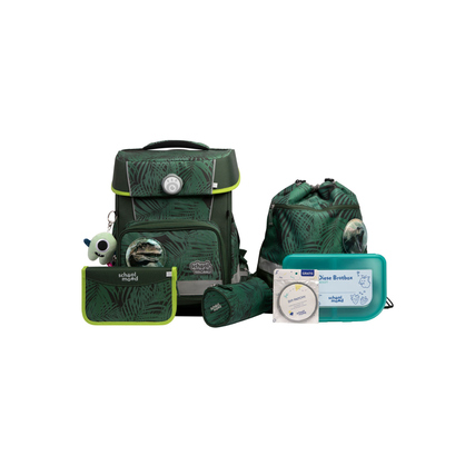 school mood Schulranzen Champion Pro 30 x 40 x 23 cm (B x H x T) 21,5l Magnetverschluss Gewicht: 1.010g Polyester mehrfarbig Daniel (Dinosaurier)