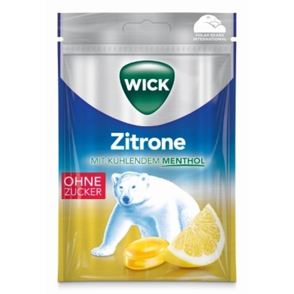 WICK Hustenbonbons ohne Zucker 72 g/Pack. Zitrone & Menthol Produktbild pa_produktabbildung_1 XL