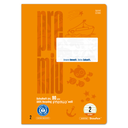Staufen Schulheft Premio Lineatur 2 16 Bl. Produktbild pa_produktabbildung_1 XL
