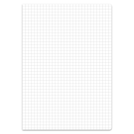 Graphisches Schulheft mit 16 Blatt und kariertem Raster in Lineatur 7.