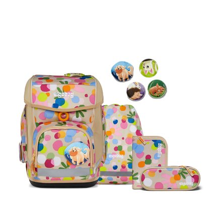 ergobag Schulranzen cubo ECO HERO Flower PowBär Produktbild pa_produktabbildung_1 XL