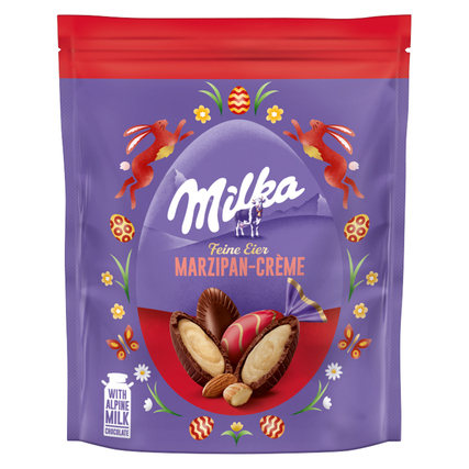 Milka Pralinen Feine Eier Marzipan-Crème 90 g/Pack. Produktbild pa_produktabbildung_1 XL