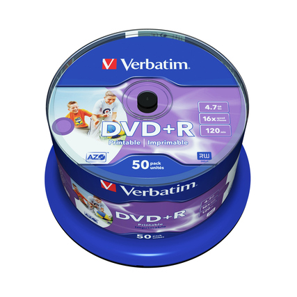 Verbatim DVD+R Spindel 50 St./Pack. Produktbild pa_produktabbildung_1 XL
