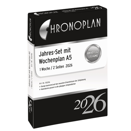 Chronoplan Einlage Kalender 2026 Jahresplan inkl. Wochenplan Produktbild pa_produktabbildung_1 XL