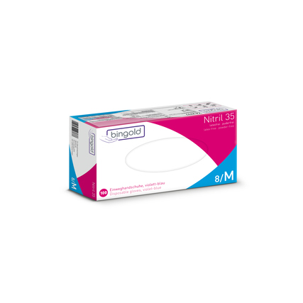 BINGOLD Einweghandschuhe Nitril 35 M Produktbild pa_produktabbildung_1 XL