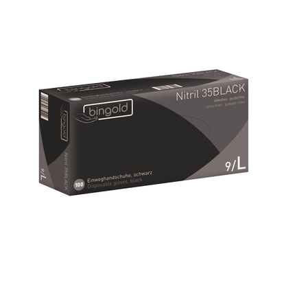 BINGOLD Einweghandschuhe Nitril 35BLACK L Produktbild pa_produktabbildung_1 XL
