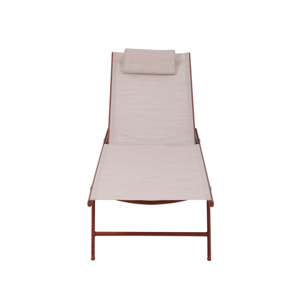 BEST Gartenliege Travis terrakotta/beige Produktbild pa_produktabbildung_4 XL