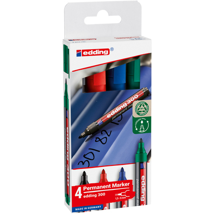 edding Permanentmarker 300 4 St./Pack. Produktbild pa_produktabbildung_1 XL