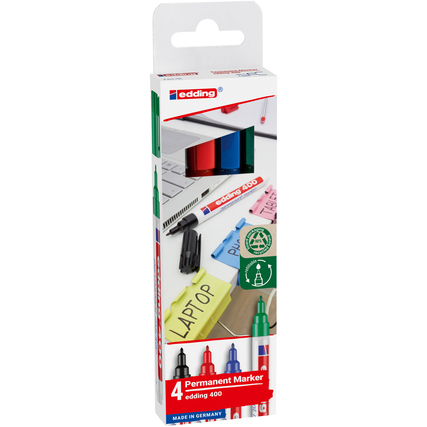 edding Permanentmarker 400 4 St./Pack. Produktbild pa_produktabbildung_1 XL