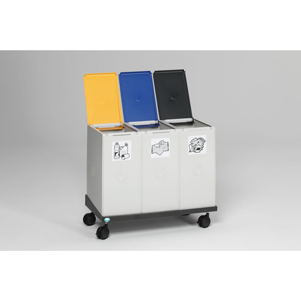 VAR Transportroller VAR Abfallsammelsystem 3830 9,6kg Stahlblech, pulverbeschichtet anthrazit