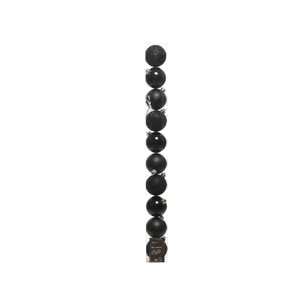 DECORIS Christbaumschmuck Kugel Durchmesser 6 cm schwarz Produktbild pa_produktabbildung_2 XL