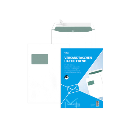 MAILmedia Versandtasche essential DIN B4 mit Fenster Produktbild pa_produktabbildung_1 XL