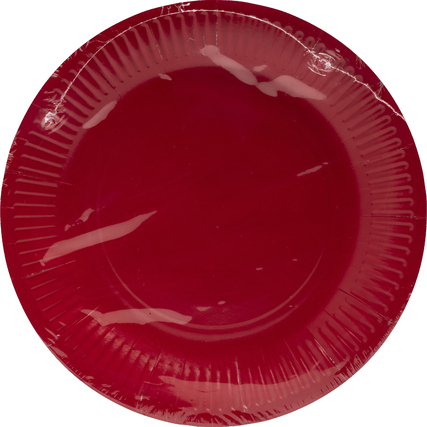 PROnappe Speiseteller Einweg 23cm rot 20 St./Pack.