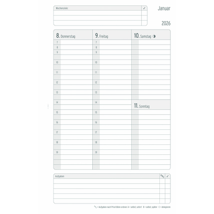 Chronoplan Buchkalender White Edition 2026 Produktbild pa_produktabbildung_3 XL
