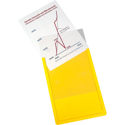 EICHNER Sichttasche DIN A4 gelb Produktbild pa_anwendungsbeispiel_1 XL
