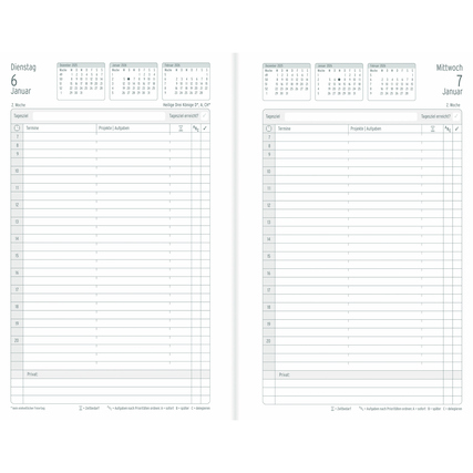 Chronoplan Buchkalender Black Edition 2026 Produktbild pa_produktabbildung_2 XL