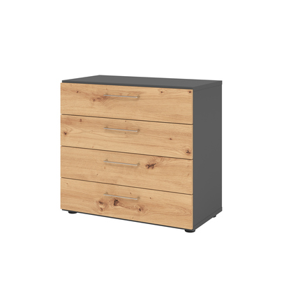 Hammerbacher Schubladenschrank V9 Advanced graphit asteiche Produktbild pa_produktabbildung_1 XL