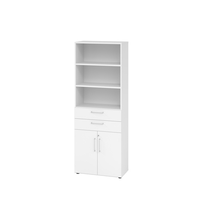 Hammerbacher Regalschrank V9 Advanced weiß weiß Produktbild pa_produktabbildung_1 XL