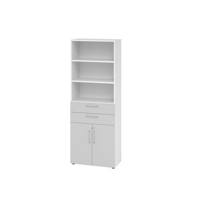 Hammerbacher Regalschrank V9 Advanced weiß grau Produktbild pa_produktabbildung_1 XL