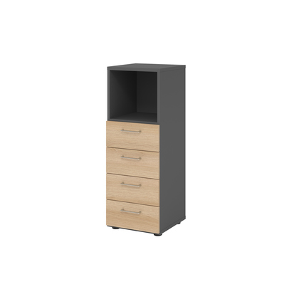 Hammerbacher Regalschrank V9 Advanced graphit eiche Produktbild pa_produktabbildung_1 XL