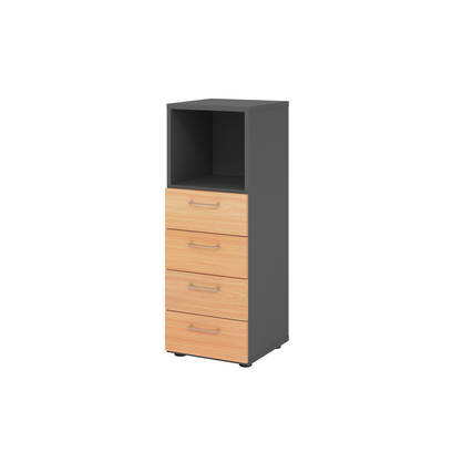 Hammerbacher Regalschrank V9 Advanced graphit buche Produktbild pa_produktabbildung_1 XL