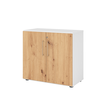 Hammerbacher Flügeltürenschrank V9 Advanced weiß asteiche Produktbild pa_produktabbildung_1 XL