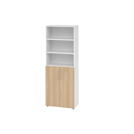Hammerbacher Regalschrank V9 Advanced weiß eiche Produktbild pa_produktabbildung_1 XL
