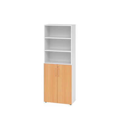 Hammerbacher Regalschrank V9 Advanced weiß buche Produktbild pa_produktabbildung_1 XL
