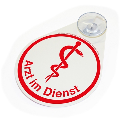 BOI Hinweisschild Äskulapstab Arzt im Dienst Produktbild pa_produktabbildung_1 XL