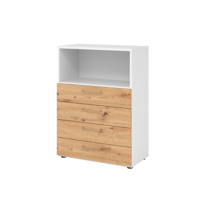 Hammerbacher Regalschrank V9 Advanced weiß asteiche Produktbild pa_produktabbildung_1 XL